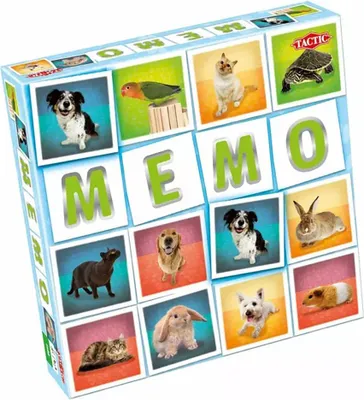 Zdjęcie produktu dla Tactic Pets Memo Gra karciana w dopasowywanie