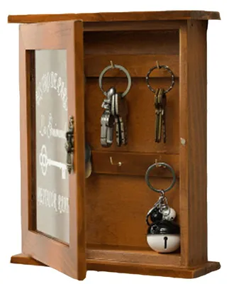 Immagine prodotto di Portachiavi in legno con 6 ganci