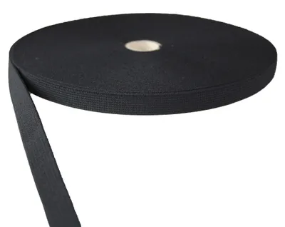 Elastikband 30 mm breit, schwarz, 25 Meter