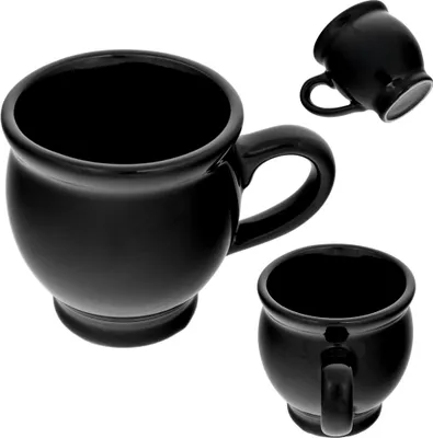 Produktbild von KADAX Steinzeugbecher für Glühwein, 250 ml, Schwarz
