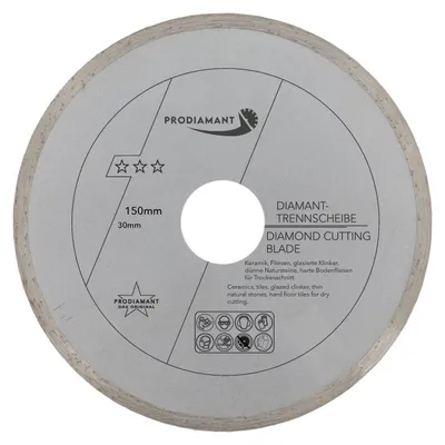 Zdjęcie produktu dla PRODIAMANT Diamentowa tarcza tnąca do płytek 150 mm x 30 mm