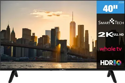 Produktbild von Smart Tech 40FH01K Fernseher 40 Zoll Whale Smart TV - HDR TV, Full HD Auflösung, Bluetooth (2026)