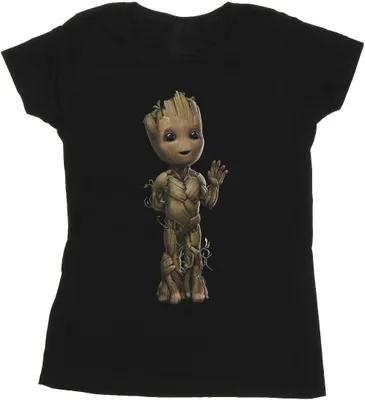 Immagine prodotto di Marvel - Maglietta "I Am Groot" da donna BI30512 (L) (Nero)