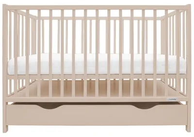 Produktbild von Babybettchen mit Schublade New Baby BASIC cashmere
