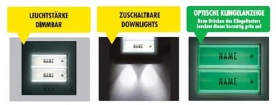 Produktbild von M-e Klingeltaster Edelstahl 2 Familien