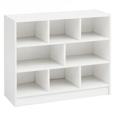 Produktbild von Bücherregal WL5.819 Weiß 80x68,5x29,5 cm Regal Standregal