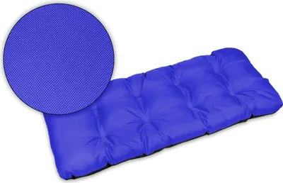 Produktbild von Sitzkissen Bankkissen Bankauflage für Gartenbank - 100x50 cm - Outdoor und Indoor - blau