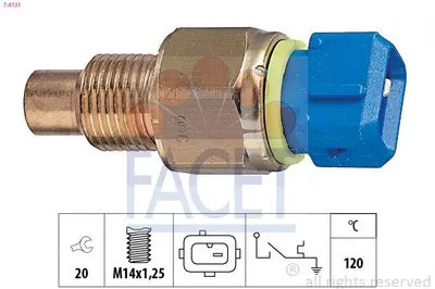 Produktbild von FACET Temperaturschalter Kühlmittelwarnlampe 7.4131 passend für PEUGEOT 207 (WA, WC)