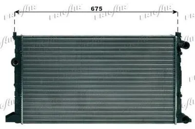 Produktbild von FRIGAIR 0110.2060 Kühler Wasserkühler Motorkühler für VW Golf IV Cabrio (1E)
