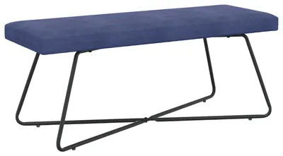 Obrázok produktu pre vidaXL, banketová stolička, tmavomodrá, 110 x 40 x 45 cm, zamat