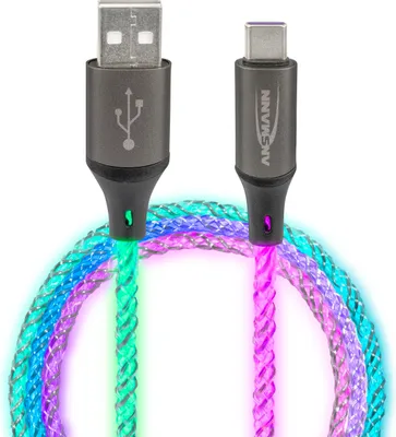 Produktbild von Ansmann 1700-0158, 1 m, USB A, USB C, 0,48 Gbit/s, Mehrfarbig