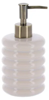 Immagine prodotto di TENDANCE - Dispenser per sapone - Dispenser per bagno - 400 ml - Oliva - beige