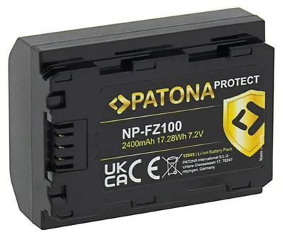 Produktbild von PATONA Akku für Sony NP-FZ100 Foto 2400mAh Li-Ion Schutz