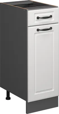 Produktbild von Küchenunterschrank Vicco R-Line Weiß Landhaus 30 cm ohne Arbeitsplatte, Model 37817