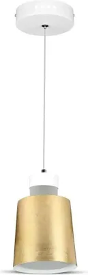 Obrázek produktu pro LED závěsná lampa V-TAC 7W (akryl) zlatá 120x190mm VT-7333 neutrální 400lm