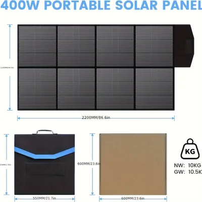 Image de Chargeur solaire portable - Chargeur solaire - Chargeur à panneaux solaires - Chargeur solaire mobile