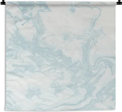 Produktbild von MuchoWow® Wandteppich Wandbehang Marmor - Weiß - Muster 90x90 cm Tapisserie Dekoration Wandtuch - Wandaufhänger