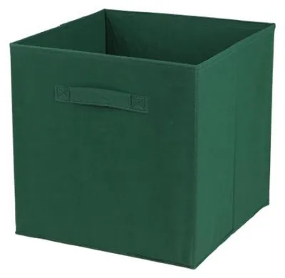 Produktbild von Aufbewahrungsbox Textil, dunkelgrün 31x31x31cm