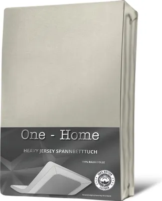 Produktbild von Jersey Spannbettlaken Spannbetttuch weiche Heavy Baumwolle mit Rundumgummizug, Farbe:Natur, Größe:180x200 cm- 200x200 cm Topper