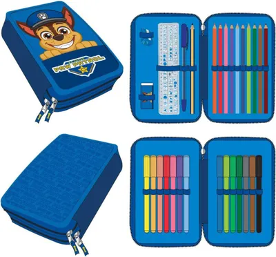 Zdjęcie produktu dla Piórnik wypełniony Paw Patrol - piórnik szkolny z akcesoriami dla dzieci