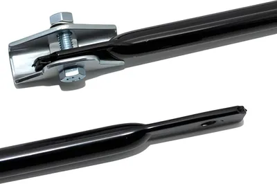Immagine prodotto di Portapacchi con abutment - Staffa di supporto lunga - Verniciato a polvere nero - S50, S51, S70