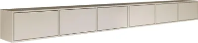 Produktbild von Selsey Framme – Hängendes TV-Board mit sechs Klappen 300 cm, Kaschmirgrau