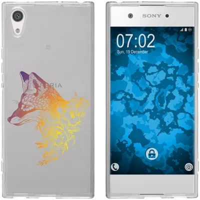 Produktbild von PhoneNatic Case kompatibel mit Sony Xperia XA1 Silikon-Hülle Floral Fuchs M1-3