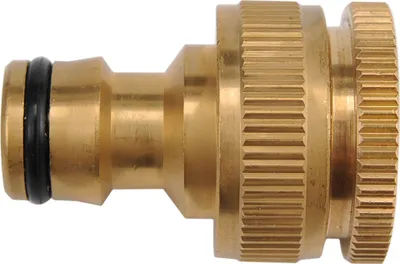 Zdjęcie produktu dla Mosiężne złącze kranowe 3/4"–1" do węży ogrodowych