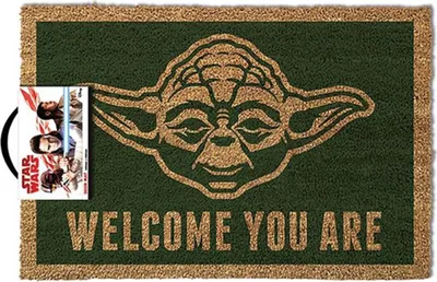 Immagine prodotto di Disney, Star Wars Yoda Zerbino 40 x 60 cm Zerbino antiscivolo in fibra di cocco, verde