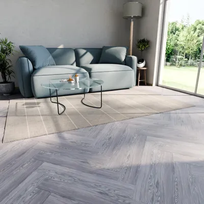 Produktbild von HAGO24 Klebevinylboden 2,23m² Eiche Grau Bodenbelag Laminat Holzmusterung 2mm Dicke Wasserresistent PVC 16 Planken Feuchtraumgeeignet