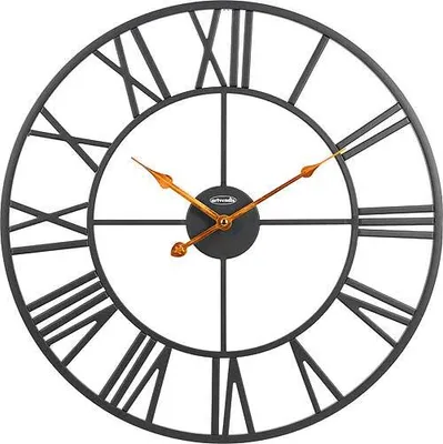 Zdjęcie produktu dla artvendis-by-AMS 9685B nowoczesny metalowy zegar ścienny 50 cm