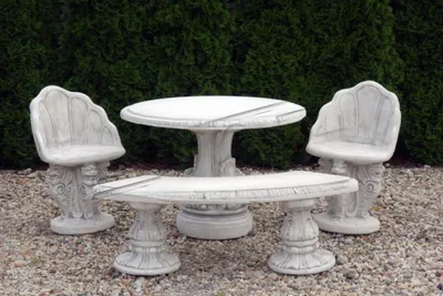 Produktbild von Stein Tisch Terrase Garten Dekoration Möbel Edles Antik Stil Design Tische 255