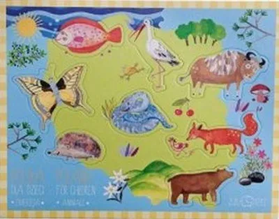 Immagine prodotto di Zuzu Toys Układanka Polska dla Dzieci ze Zwierzętami