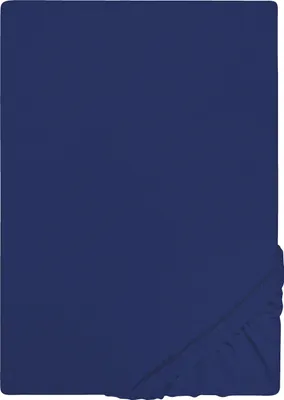 Produktbild von Castell Jersey-Stretch Spannbettlaken 180x200 cm - 200x200 cm Marineblau