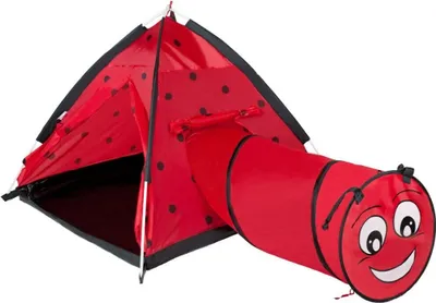 Produktbild von Babyzelt Baby Mix Beruska mit Tunnel rot