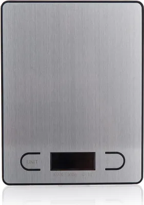 Image de Balance plate de cuisine 5kg numérique AKCENT acier inoxydable