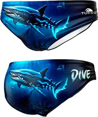 Produktbild von Turbo Shark Dive Badeslip Blau L Mann Blau L