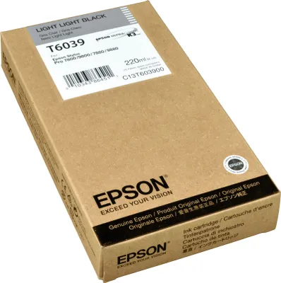 Productafbeelding van Epson UltraChrome T6039 inktpatroon - Zwart - Inktjet