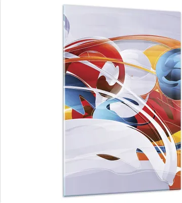 Produktbild von Bilder auf glas - Einteilig - Abstraktion modern - 80x120cm - Glasbilder - Wandbilder - Bilder - zum Aufhängen bereit - Wanddekoration aus Glas - Glas Bilder - Wandbild auf Glas - GPA80x120-3529