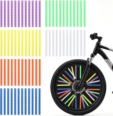 Productafbeelding van Spakenreflectorenset, reflectoren 360° rondom zichtbaarheid, duurzaam en waterdicht, geschikt voor alle soorten fietsen