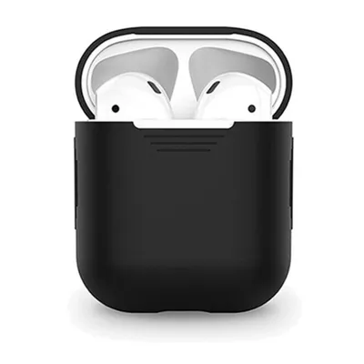 Immagine prodotto di Smartphonica Custodia in silicone per AirPods 1/2 - Nero