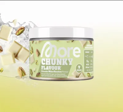 Produktbild von More Nutrition Chunky Flavour Pistachio White Chocolate 150g