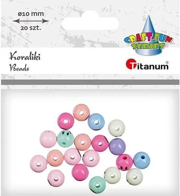 Produktbild von Koraliki plastikowe okrągłe z twarzą 20szt