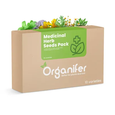 Produktbild von Medizinische Kräutersamen-Paket – 10 Sorten – Für natürliche Gesundheit - Organifer