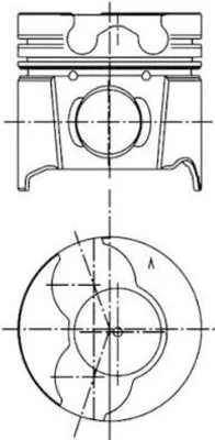 Produktbild von KOLBENSCHMIDT 99561620 Kolben für RENAULT CLIO II (BB0/1/2, CB0/1/2) KANGOO (KC0/1) TRAFIC II Kasten (FL) MASTER II Kasten (FD) für OPEL