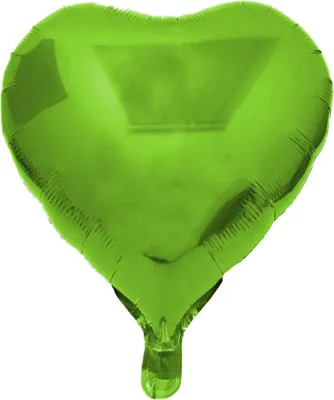 Produktbild von Folienballon Herz, hellgrün, ca. 45 cm