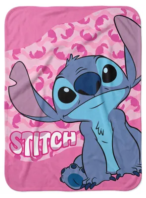 Produktbild von Disney Lilo und Stitch Pink Wave Fleecedecke 100x140cm