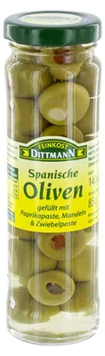 Image de Feinkost Dittmann Olives espagnoles farcies au piment 140g