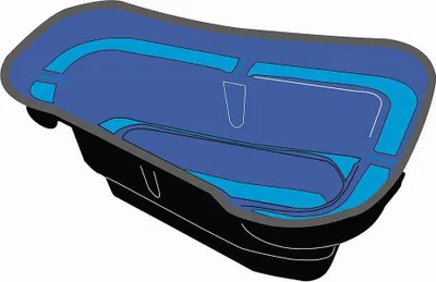 Produktbild von Gartenteich / Teichbecken Ubbink Start 150 HDPE 150 L 119x79cm