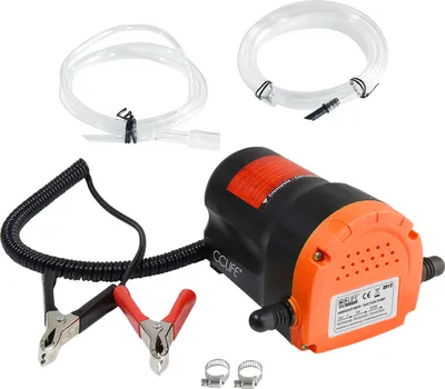 Produktbild von CCLIFE 12V 60W Ölabsaugpumpe Dieselpumpe Kraftstoffpumpen Ölpumpe Absaugpumpe für Motoröl und Diesel zum Auto Color:Orange